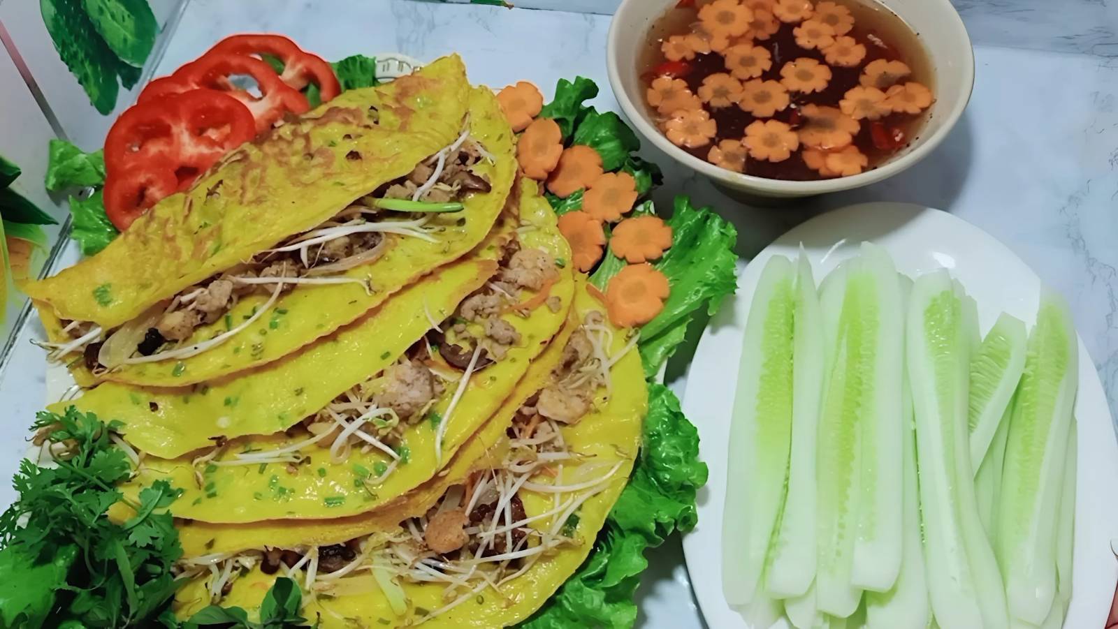 làm bánh xèo tại nhà