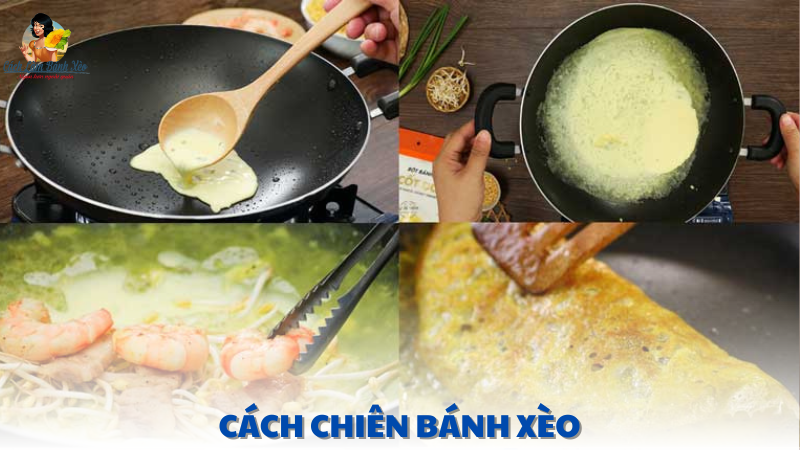 cách chiên bánh xèo